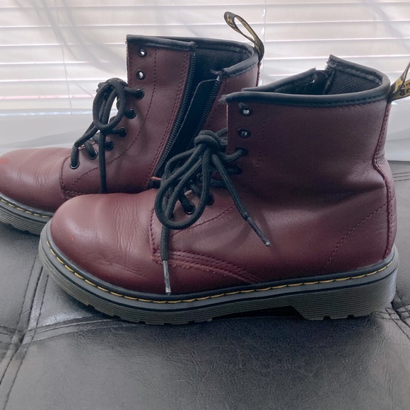Dr. Martens - burgundy. Youth size. - Picture 1 of 4